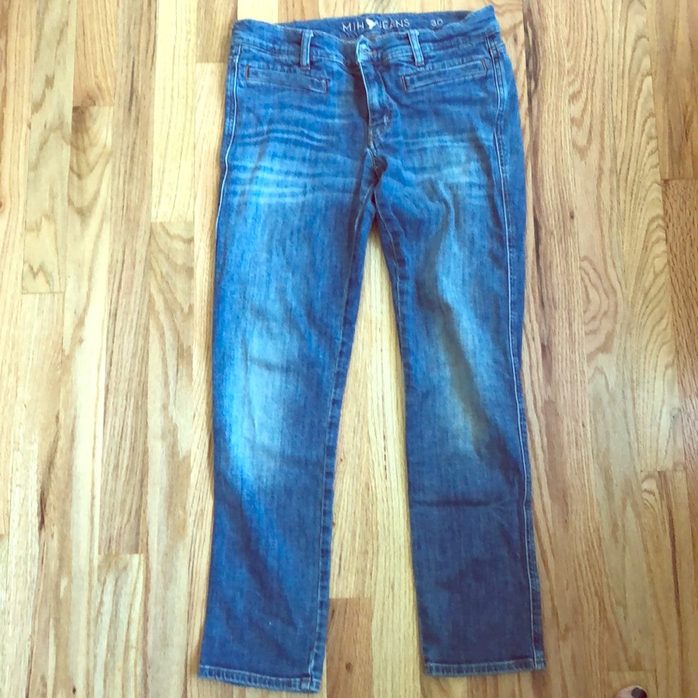 MIH jeans mid-rise cropped slim fit size 30
